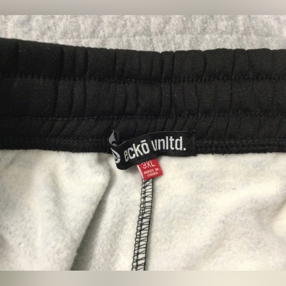 Ecko Unlimited Black/White/Gray Sweatpants Size 3XL EO31G632 - Picture 4 of 9